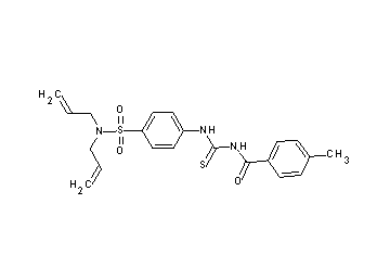 N-[({4-[(diallylamino)sulfonyl]phenyl}amino)carbonothioyl]-4-methylbenzamide