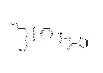 N-[({4-[(diallylamino)sulfonyl]phenyl}amino)carbonothioyl]-2-furamide