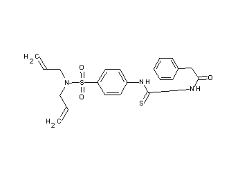 N-[({4-[(diallylamino)sulfonyl]phenyl}amino)carbonothioyl]-2-phenylacetamide