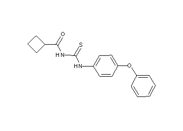 N-{[(4-phenoxyphenyl)amino]carbonothioyl}cyclobutanecarboxamide