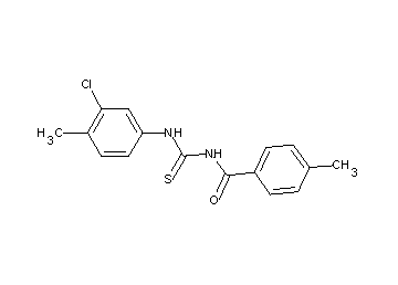 N-{[(3-chloro-4-methylphenyl)amino]carbonothioyl}-4-methylbenzamide