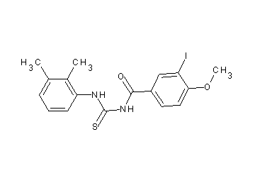 N-{[(2,3-dimethylphenyl)amino]carbonothioyl}-3-iodo-4-methoxybenzamide