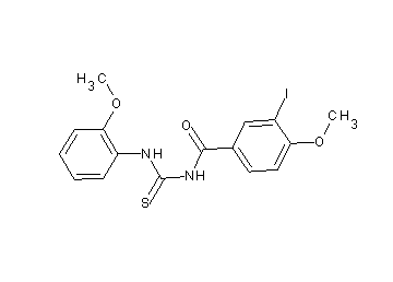 3-iodo-4-methoxy-N-{[(2-methoxyphenyl)amino]carbonothioyl}benzamide