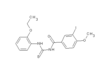 N-{[(2-ethoxyphenyl)amino]carbonothioyl}-3-iodo-4-methoxybenzamide
