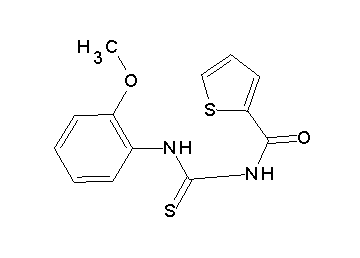 N-{[(2-methoxyphenyl)amino]carbonothioyl}-2-thiophenecarboxamide