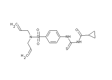 N-[({4-[(diallylamino)sulfonyl]phenyl}amino)carbonothioyl]cyclopropanecarboxamide