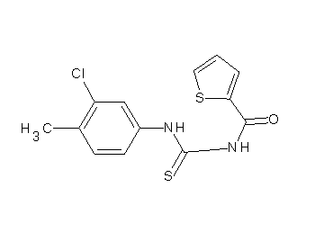 N-{[(3-chloro-4-methylphenyl)amino]carbonothioyl}-2-thiophenecarboxamide