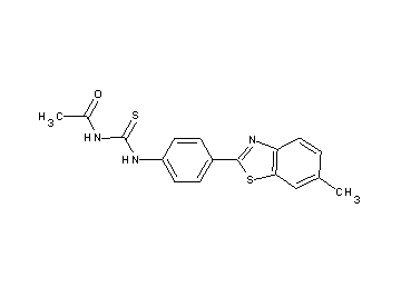 N-({[4-(6-methyl-1,3-benzothiazol-2-yl)phenyl]amino}carbonothioyl)acetamide