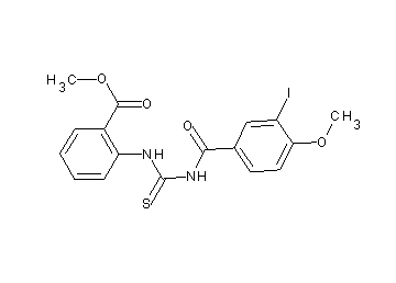 methyl 2-({[(3-iodo-4-methoxybenzoyl)amino]carbonothioyl}amino)benzoate