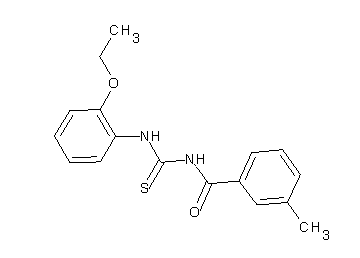 N-{[(2-ethoxyphenyl)amino]carbonothioyl}-3-methylbenzamide