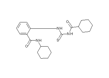 N-cyclohexyl-2-({[(cyclohexylcarbonyl)amino]carbonothioyl}amino)benzamide