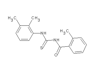 N-{[(2,3-dimethylphenyl)amino]carbonothioyl}-2-methylbenzamide