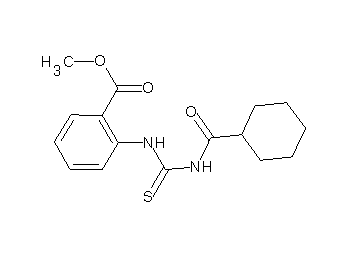 methyl 2-({[(cyclohexylcarbonyl)amino]carbonothioyl}amino)benzoate