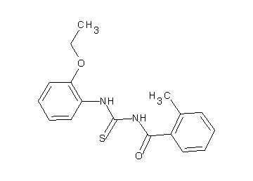 N-{[(2-ethoxyphenyl)amino]carbonothioyl}-2-methylbenzamide