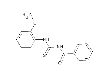 N-{[(2-methoxyphenyl)amino]carbonothioyl}benzamide