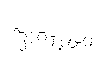 N-[({4-[(diallylamino)sulfonyl]phenyl}amino)carbonothioyl]-4-biphenylcarboxamide