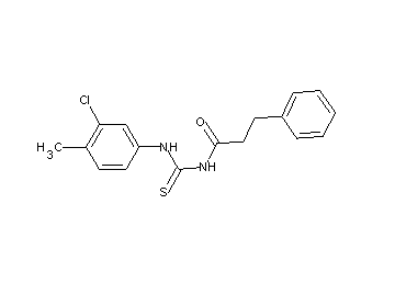 N-{[(3-chloro-4-methylphenyl)amino]carbonothioyl}-3-phenylpropanamide - Click Image to Close