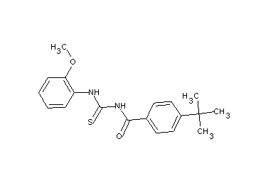 4-tert-butyl-N-{[(2-methoxyphenyl)amino]carbonothioyl}benzamide - Click Image to Close