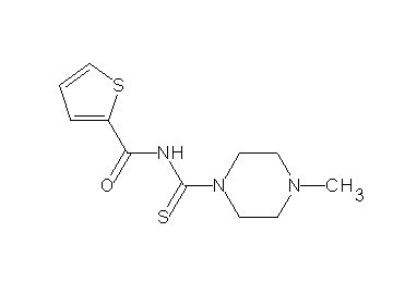 N-[(4-methyl-1-piperazinyl)carbonothioyl]-2-thiophenecarboxamide - Click Image to Close