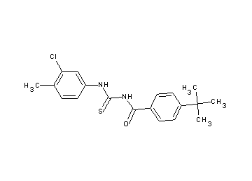 4-tert-butyl-N-{[(3-chloro-4-methylphenyl)amino]carbonothioyl}benzamide - Click Image to Close