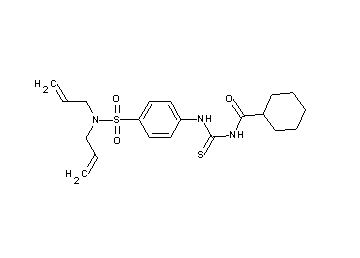 N-[({4-[(diallylamino)sulfonyl]phenyl}amino)carbonothioyl]cyclohexanecarboxamide