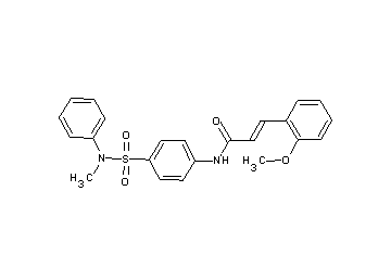 3-(2-methoxyphenyl)-N-(4-{[methyl(phenyl)amino]sulfonyl}phenyl)acrylamide