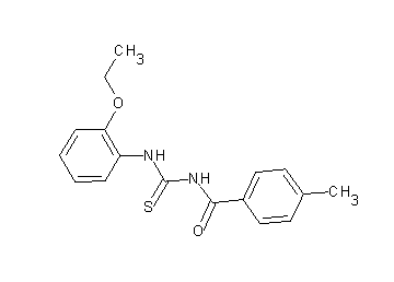 N-{[(2-ethoxyphenyl)amino]carbonothioyl}-4-methylbenzamide