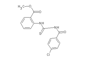 methyl 2-({[(4-chlorobenzoyl)amino]carbonothioyl}amino)benzoate
