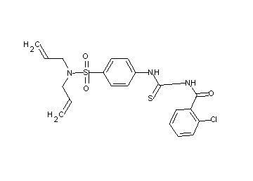 2-chloro-N-[({4-[(diallylamino)sulfonyl]phenyl}amino)carbonothioyl]benzamide