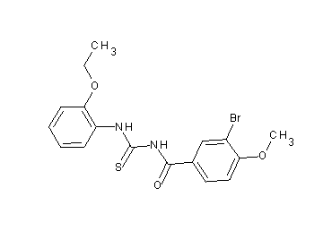 3-bromo-N-{[(2-ethoxyphenyl)amino]carbonothioyl}-4-methoxybenzamide