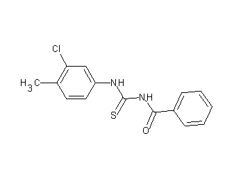 N-{[(3-chloro-4-methylphenyl)amino]carbonothioyl}benzamide