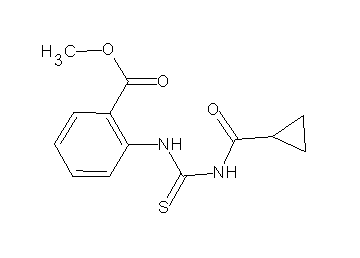 methyl 2-({[(cyclopropylcarbonyl)amino]carbonothioyl}amino)benzoate