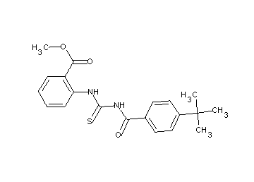 methyl 2-({[(4-tert-butylbenzoyl)amino]carbonothioyl}amino)benzoate