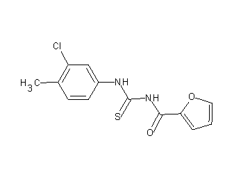 N-{[(3-chloro-4-methylphenyl)amino]carbonothioyl}-2-furamide