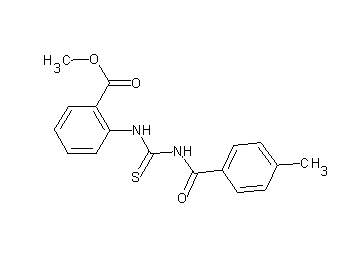 methyl 2-({[(4-methylbenzoyl)amino]carbonothioyl}amino)benzoate - Click Image to Close