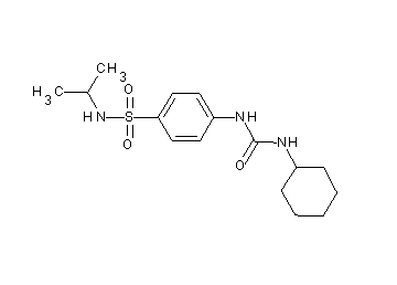 4-{[(cyclohexylamino)carbonyl]amino}-N-isopropylbenzenesulfonamide - Click Image to Close