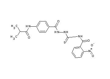 N-({2-[4-(isobutyrylamino)benzoyl]hydrazino}carbonothioyl)-2-nitrobenzamide - Click Image to Close