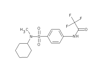 N-(4-{[cyclohexyl(methyl)amino]sulfonyl}phenyl)-2,2,2-trifluoroacetamide