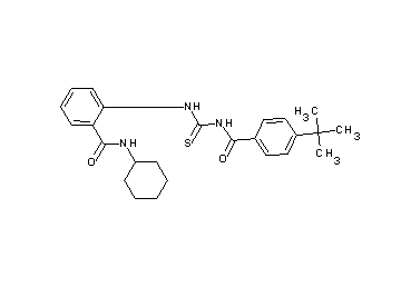 2-({[(4-tert-butylbenzoyl)amino]carbonothioyl}amino)-N-cyclohexylbenzamide