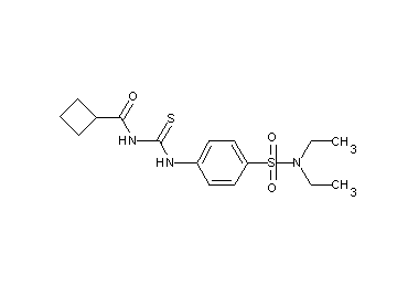 N-[({4-[(diethylamino)sulfonyl]phenyl}amino)carbonothioyl]cyclobutanecarboxamide