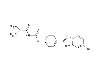 2-methyl-N-({[4-(6-methyl-1,3-benzothiazol-2-yl)phenyl]amino}carbonothioyl)propanamide