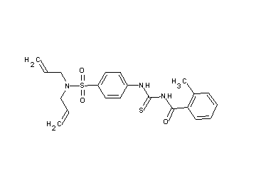 N-[({4-[(diallylamino)sulfonyl]phenyl}amino)carbonothioyl]-2-methylbenzamide - Click Image to Close