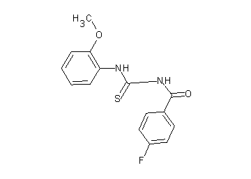 4-fluoro-N-{[(2-methoxyphenyl)amino]carbonothioyl}benzamide