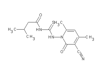 N-{[(3-cyano-4,6-dimethyl-2-oxo-1(2H)-pyridinyl)amino]carbonothioyl}-3-methylbutanamide