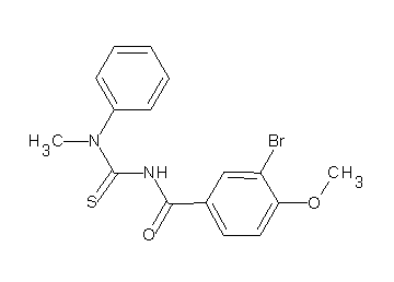 3-bromo-4-methoxy-N-{[methyl(phenyl)amino]carbonothioyl}benzamide