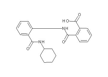 2-[({2-[(cyclohexylamino)carbonyl]phenyl}amino)carbonyl]benzoic acid