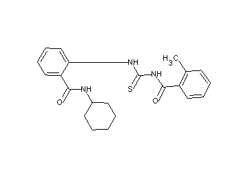 N-[({2-[(cyclohexylamino)carbonyl]phenyl}amino)carbonothioyl]-2-methylbenzamide