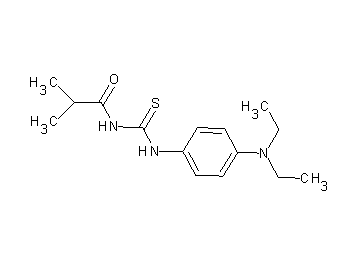 N-({[4-(diethylamino)phenyl]amino}carbonothioyl)-2-methylpropanamide