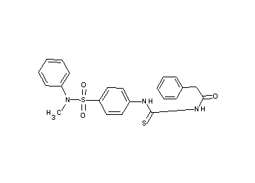N-{[(4-{[methyl(phenyl)amino]sulfonyl}phenyl)amino]carbonothioyl}-2-phenylacetamide