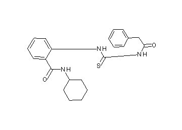 N-cyclohexyl-2-({[(phenylacetyl)amino]carbonothioyl}amino)benzamide